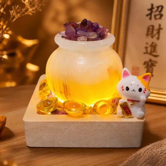 天然水晶 如意 招财置物 L19 212g 瑰麗寶】天然水晶招財貓聚財能量甕- momo購物網- 好評推薦-2026年10月