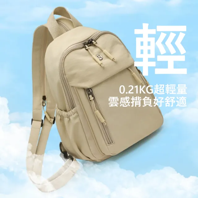 【Yurm】雙11 日系輕量防潑水尼龍胸包 後背包 旅行雙肩包 (斜跨單肩包/機車通勤包/出國防盜旅遊包/男女通用