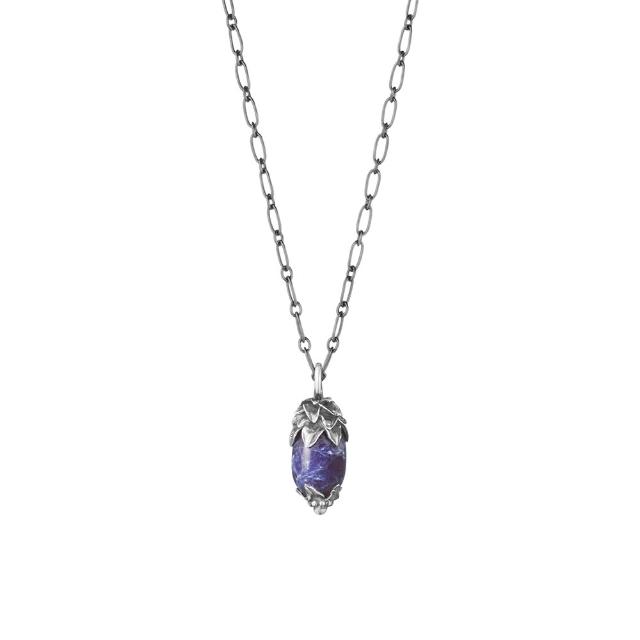 【Georg Jensen 喬治傑生】2026 HERITAGE 項鍊(氧化純銀 方鈉石)