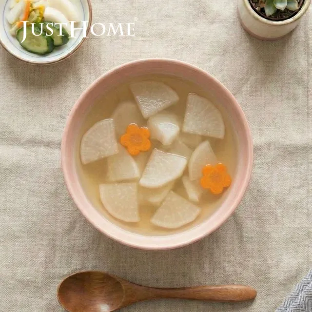 【Just Home】映花陶瓷6吋湯碗700ml(可微波 碗 湯碗 湯缽 麵碗 拉麵碗)
