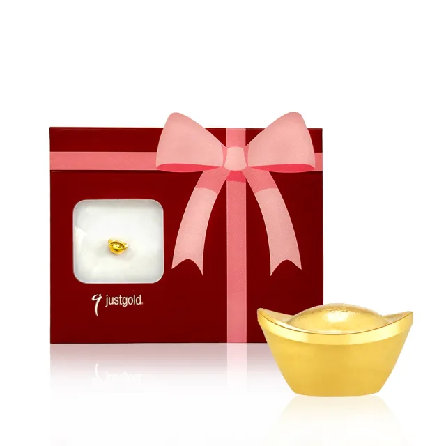 【Just Gold 鎮金店】9999黃金小金豆 1g 三入組(網路限定)