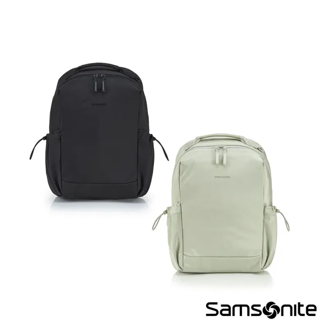 【Samsonite 新秀麗】AC+IVE-LITE 簡約時尚輕量尼龍筆電後背包/雙肩包/通勤包/女包/電腦包14.1吋(多色可選)
