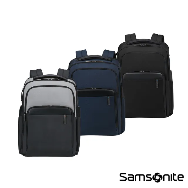 【Samsonite 新秀麗】EVOSIGHT 智能商務環保多功能大容量筆電後背包/通勤包/雙肩包/電腦包15.6吋(多色可選)