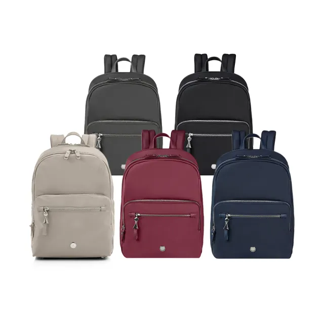 【Samsonite 新秀麗】KARISSA EVO 商務簡約時尚筆電後背包/女包/雙肩包/通勤包/電腦包14.1吋(多色可選)