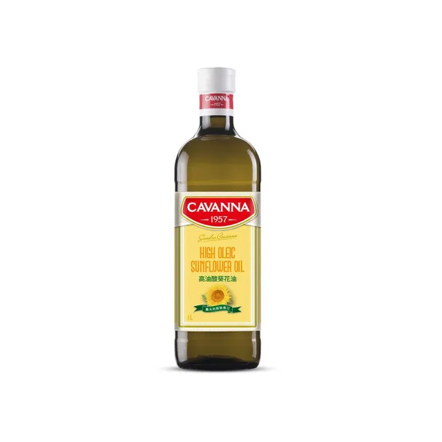 【CAVANNA】義大利康萬納高油酸葵花油1L