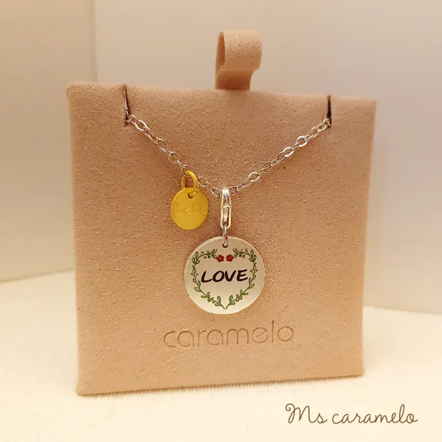 【Ms caramelo 焦糖小姐】LOVE 幸褔圈圈項鍊