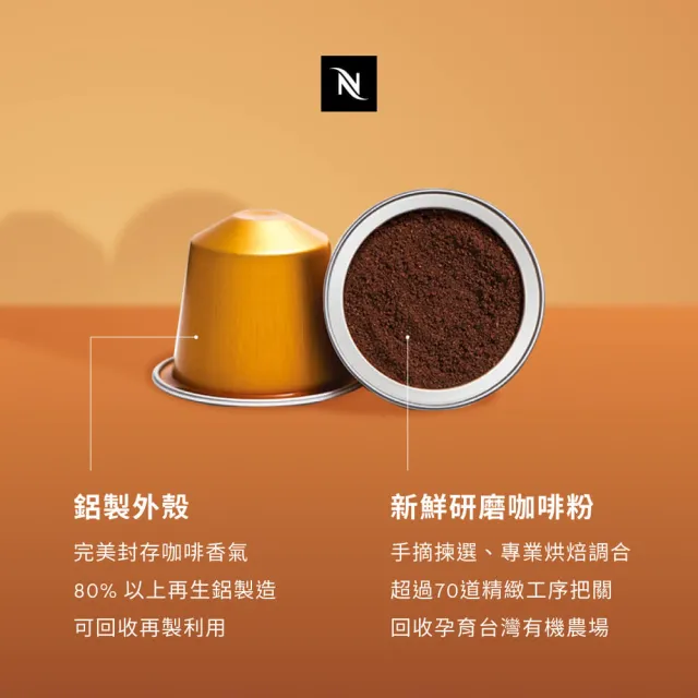 【Nespresso】Original經典暢銷100顆咖啡膠囊(10條/盒;僅適用於Nespresso Original系列膠囊咖啡機)