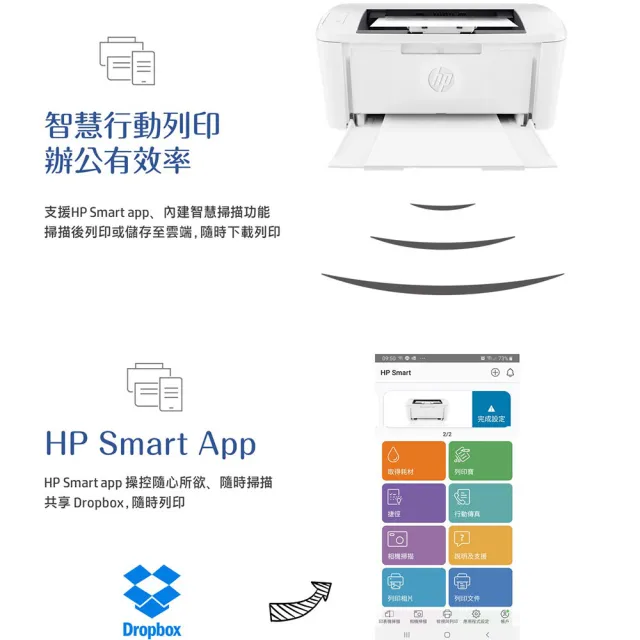 【HP 惠普】官方直營 搭1黑碳粉★LaserJet M111w 單功黑白雷射印表機(列印)(原廠登錄免費升級2年保固組)