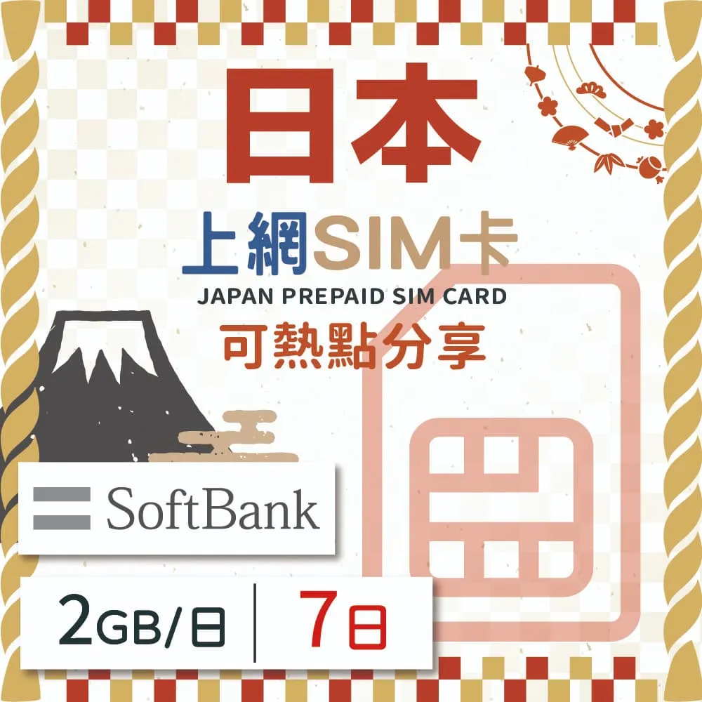 【World eSIM】7天方案 每日2GB降速吃到飽 4G高速上網SIM卡(隨插即用、熱點分享、日本網卡)