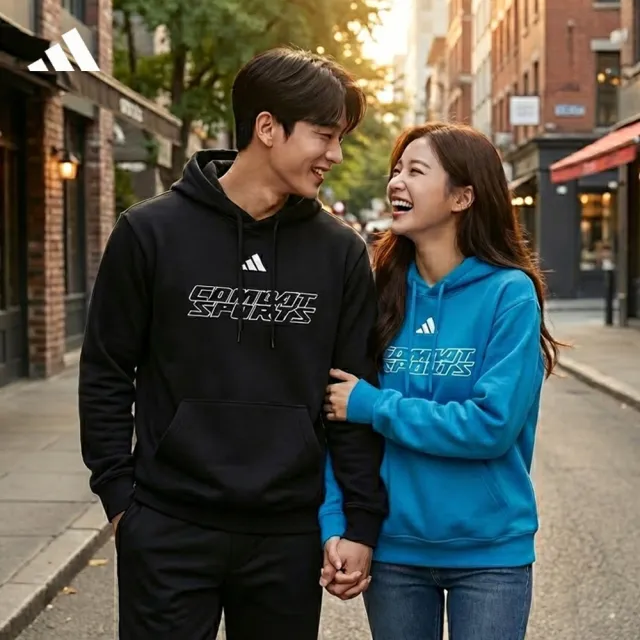 【adidas 愛迪達】連帽長袖上衣(帽T 連帽上衣 男女同款 休閒 戶外 大尺碼 運動 法式毛圈布)