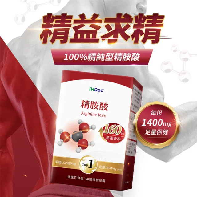 【iHDoc】精胺酸(60粒/盒；3盒)