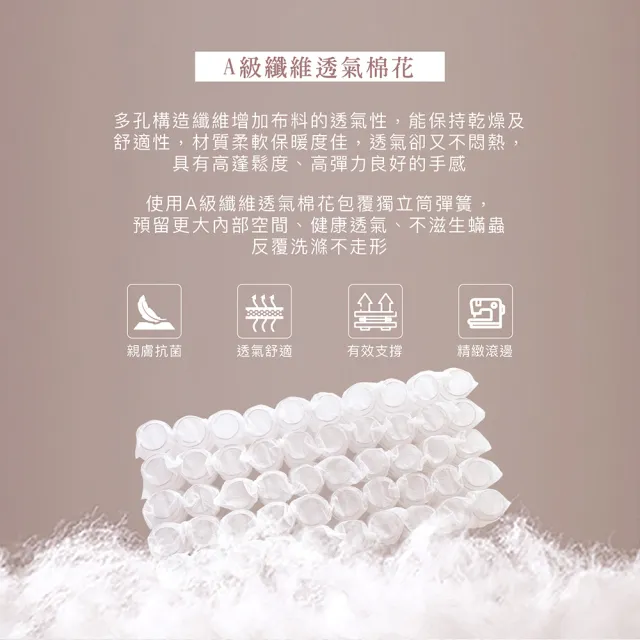 【ISHUR 伊舒爾】3D天絲獨立筒枕1入 台灣製造(贈天絲枕套1入/TENCEL/枕頭)