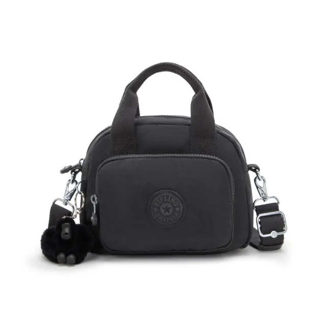 【KIPLING】午夜星空黑輕巧手提斜背兩用包-DEFEA MINI 女包