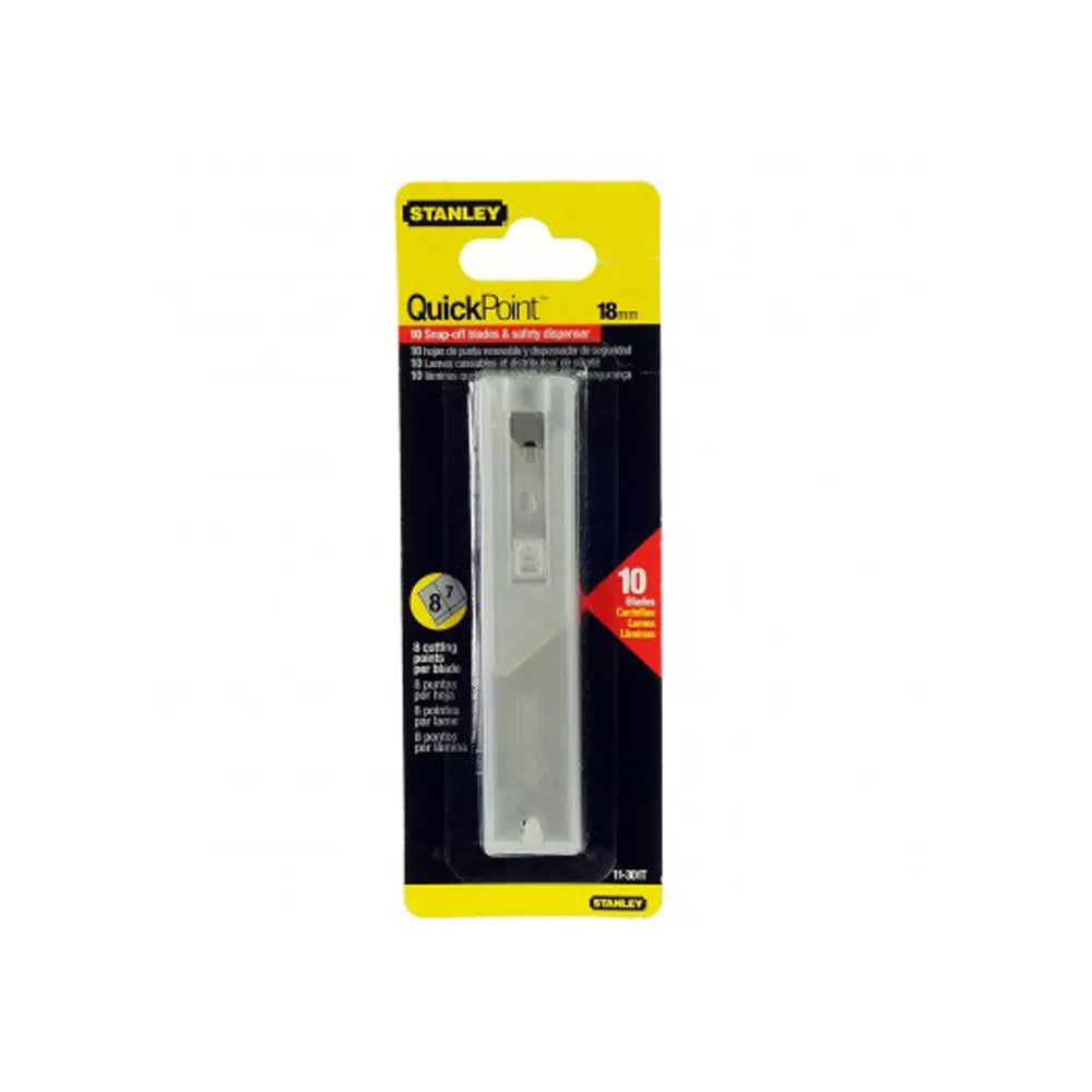 【Stanley】18mm美工刀片10入