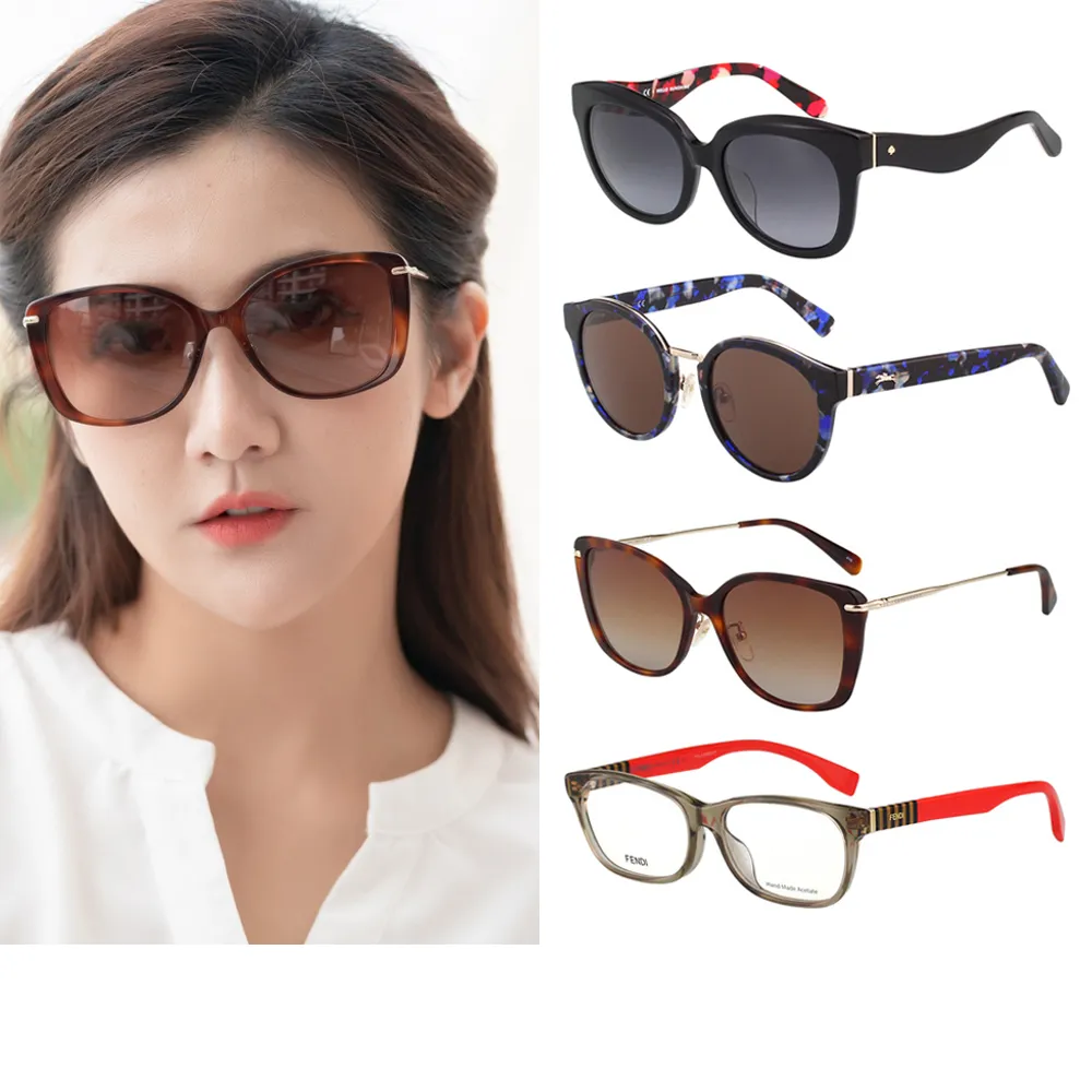 【FENDI 芬迪】GUCCI/CK/GA/LONGCHAMP/McQueen光學/太陽眼鏡(共多款任選)