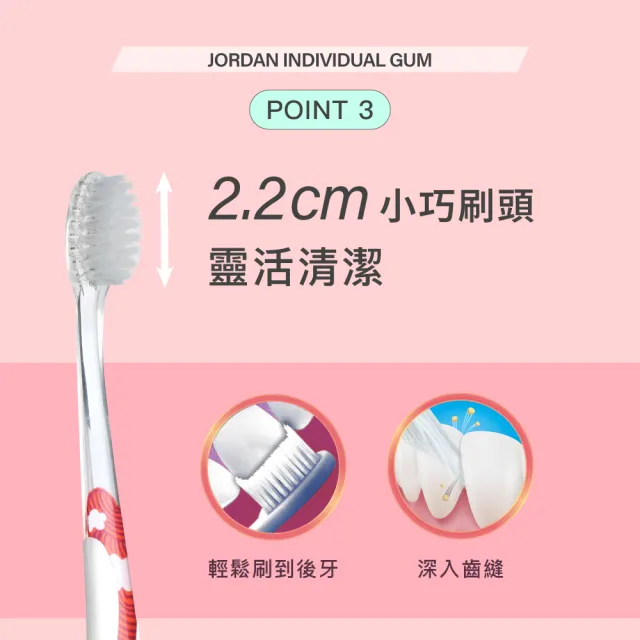 【Jordan】自我風格牙齦護理牙刷 8入組(顏色圖案隨機出貨 日本好市多 限定組 同步上市)