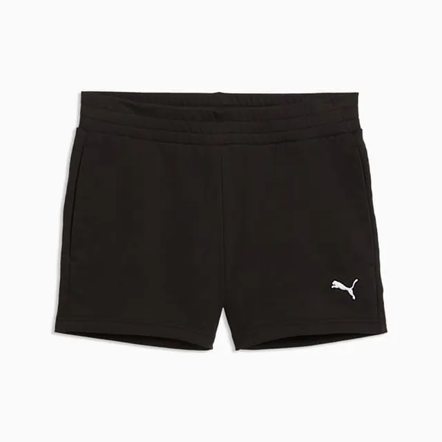【PUMA】短褲 女 運動褲 4吋 歐規 ESS 黑 69292001
