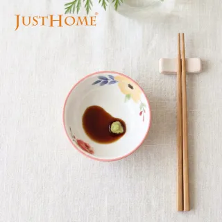 【Just Home】映花陶瓷3.7吋調味碟150ml(可微波 醬料碟 小碟子)