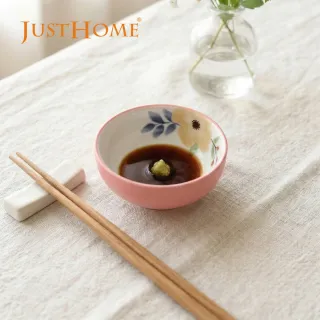 【Just Home】映花陶瓷3.7吋調味碟150ml(可微波 醬料碟 小碟子)