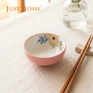 【Just Home】映花陶瓷3.7吋調味碟150ml(可微波 醬料碟 小碟子)