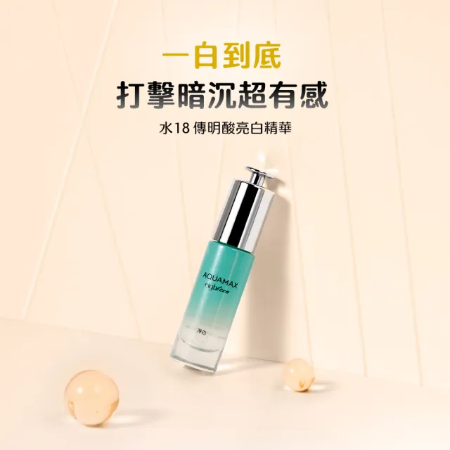 即期品【AQUAMAX 奧科美氏】專研能量精華1+1自選組｜B5、B3、維他命C、傳明酸