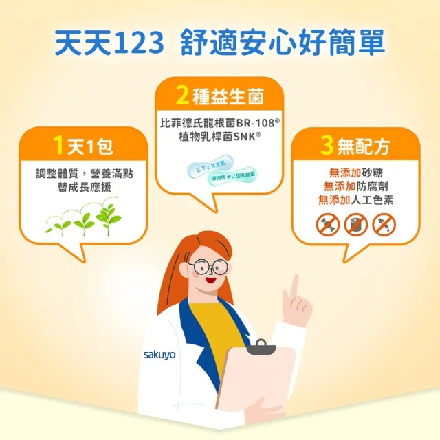 即期品【sakuyo】兒童益生菌 30條/盒*2盒(日本原裝進口)