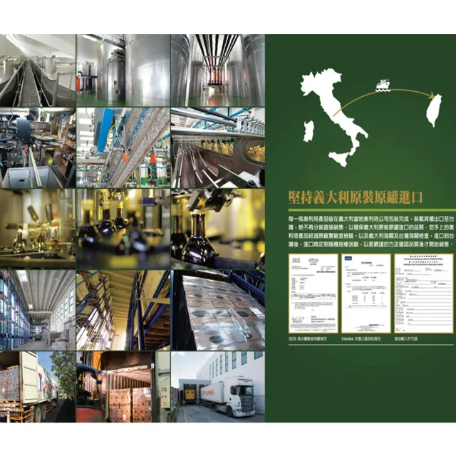 【Olitalia 奧利塔】純橄欖油禮盒組1000mlx6瓶(+贈高溫專用葵花油500mlx1瓶)