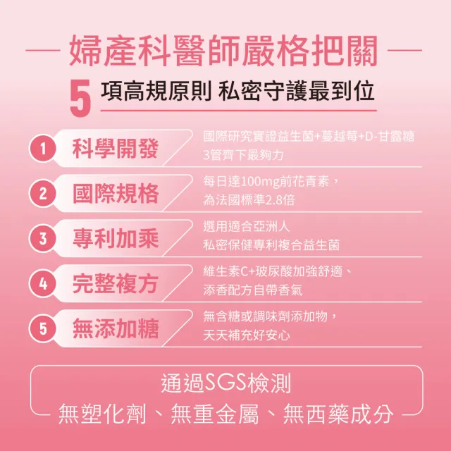 【Nutrimate 你滋美得】私密專科玫莓甘露糖(30錠、甘露糖、蔓越莓、玻尿酸、專利益生菌、香氣)