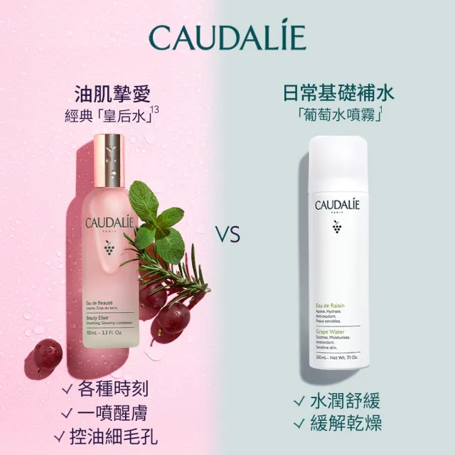 【CAUDALIE 歐緹麗】有機葡萄籽水保濕噴霧 75ml