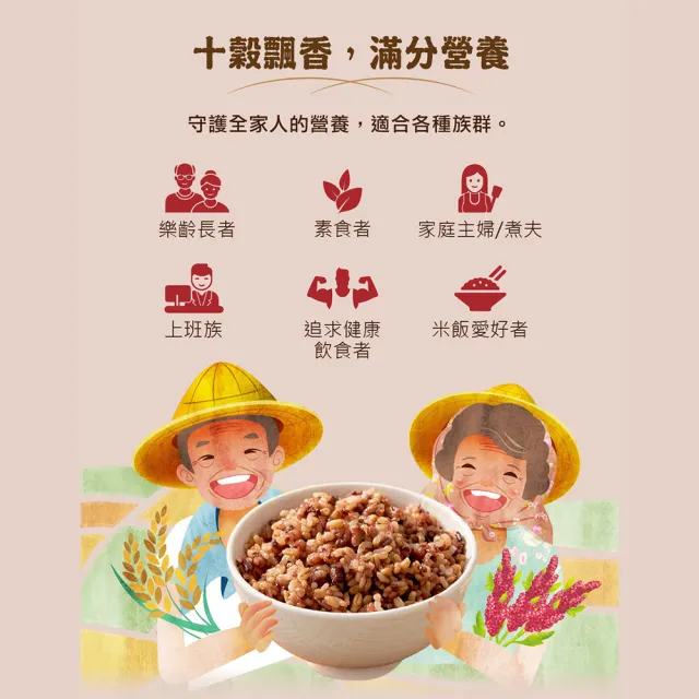 【米大師】常溫熟飯 紅藜纖穀飯180gx15包 (備餐超值組)