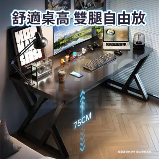 【靚白家居】傲雪電腦桌140公分 USB充電+增高架款 K098(電競桌 書桌 工作桌 增高架 辦公桌 餐桌)