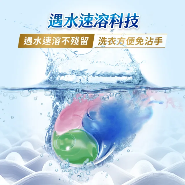 moPro會員專屬【白蘭】4X酵素抗病毒洗衣球_袋裝54顆x3(抗菌防螨/室內晾曬)