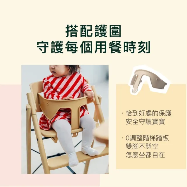 【Kaos】Klapp成長餐椅配件-護圍餐盤組-三色選(兒童/餐椅/學習椅/成長椅)