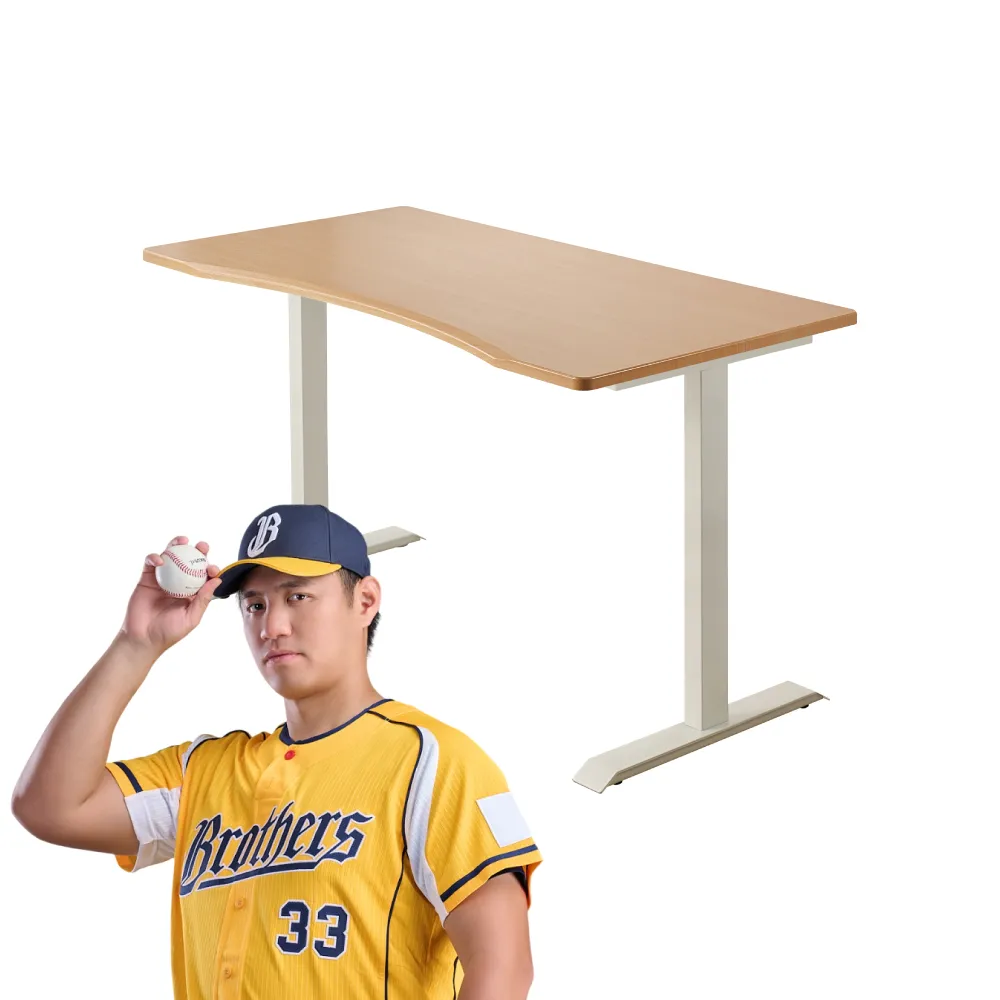 【FUNTE】Stable 固定式辦公電腦桌 150x80cm 弧度桌板 八色可選(書桌 工作桌 桌子)