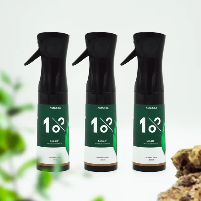 【1%植物關鍵】1%植物保養噴霧300ml*3(肥料營養劑 盆栽觀葉多肉 養葉施肥 室內居家種植照護組 葉面保養)