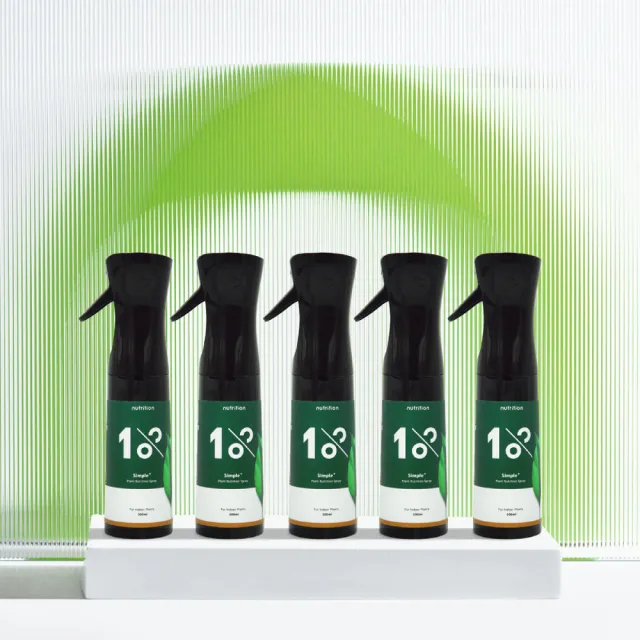 【1%植物關鍵】1%植物保養噴霧300ml*5(肥料營養劑 盆栽觀葉多肉 養葉施肥 室內居家種植照護組 葉面保養)