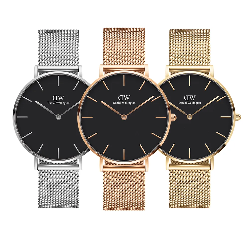 【Daniel Wellington】DW 手錶 Petite 36mm米蘭金屬錶(DW00100303)