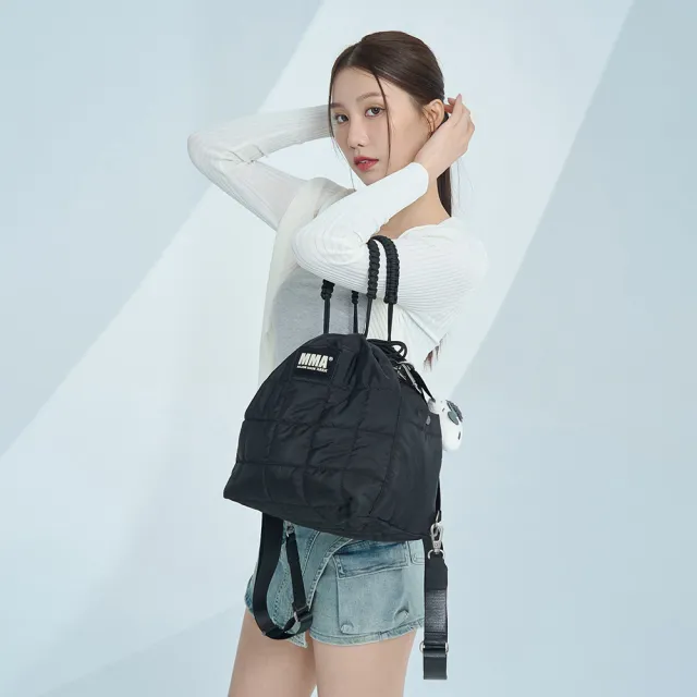 【MAJOR MADE】MMA格紋輕盈兩用空氣感水桶包(肩背包/側背包/斜背包)