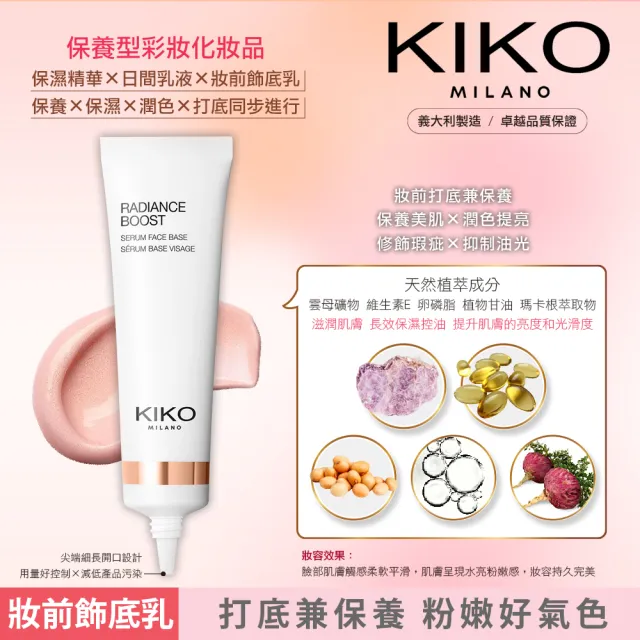 【KIKO MILANO】亮澤妝前精華飾底乳 30ml(飾底乳/妝前乳/妝前/底妝/精華液)