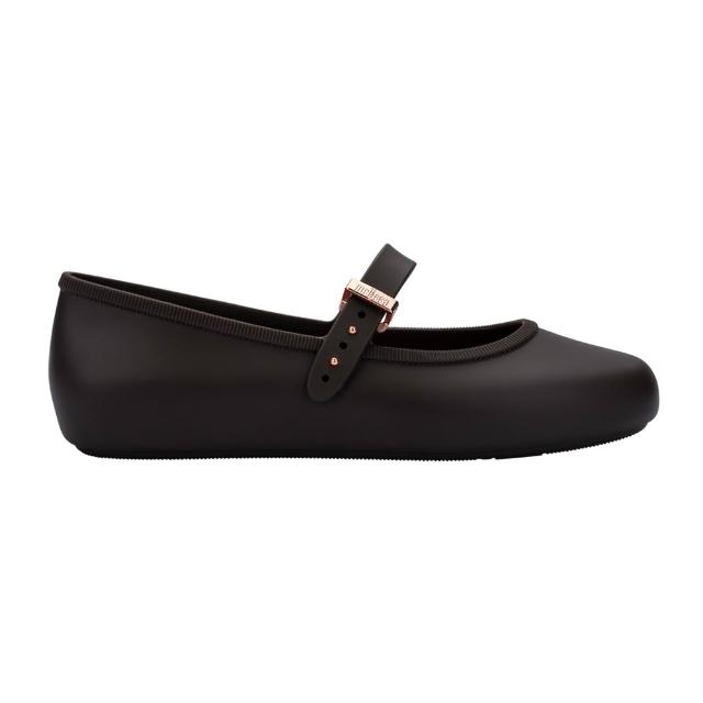 【Melissa】圓頭素面瑪莉珍鞋(棕色) 防潑水