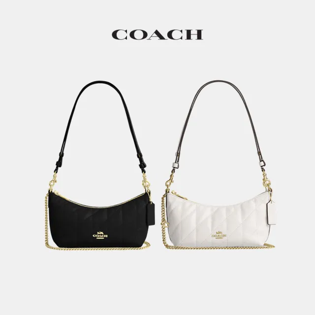 【COACH】蔻馳官方直營 CAITLIN 絎縫 SIGNATURE單肩手袋 肩背包 斜背包-多款任選(CDZ88/CEW99)