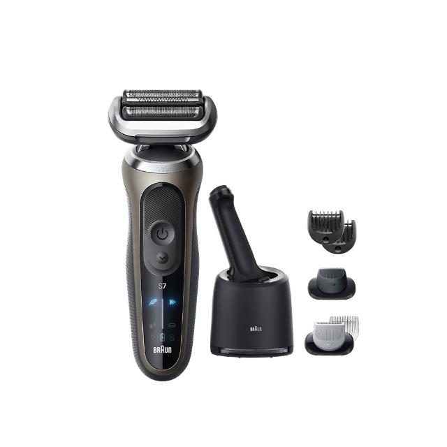 【BRAUN 百靈】7系列PRO 智能靈動電動刮鬍刀/電鬍刀-附鬢角刀 清潔座 德國製造(72-C7650cc)