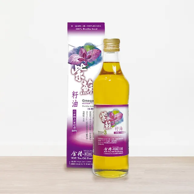 【金椿茶油工坊】紫蘇籽油(500ml/瓶)(可生飲/酸價0.27)
