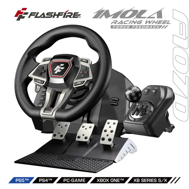 【FlashFire】Imola PS5副廠莫拉車神力回饋方向盤(力回饋 PC Steam 地平線5 PS4 PS5 XBOX GTA)
