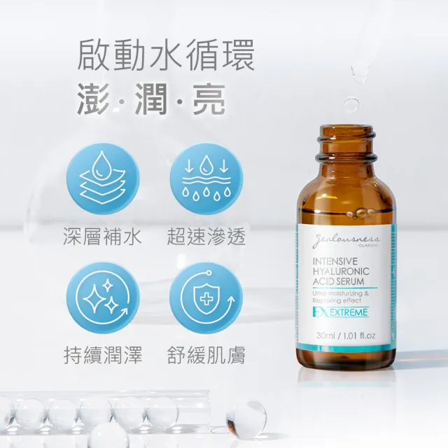 【JS 婕洛妮絲】超水感玻尿酸保濕精華30ml（保濕鎖水）