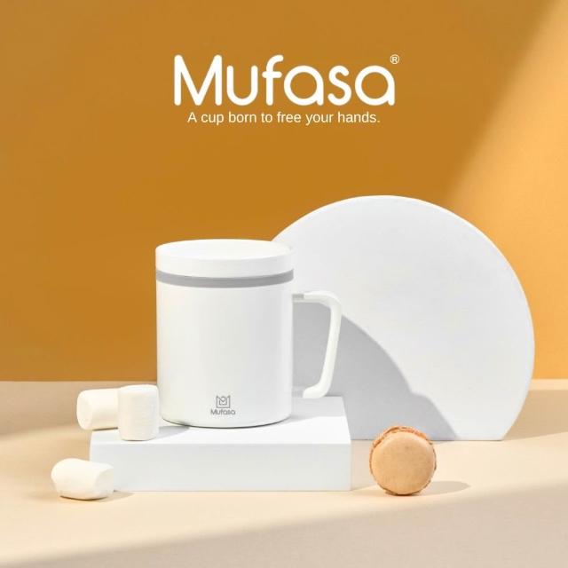 【Mufasa】Mufasa 4全陶瓷內膽 雙速20秒自動停 360ml磁力攪拌杯(雙速 透明杯蓋 商檢認證   母親節禮物)