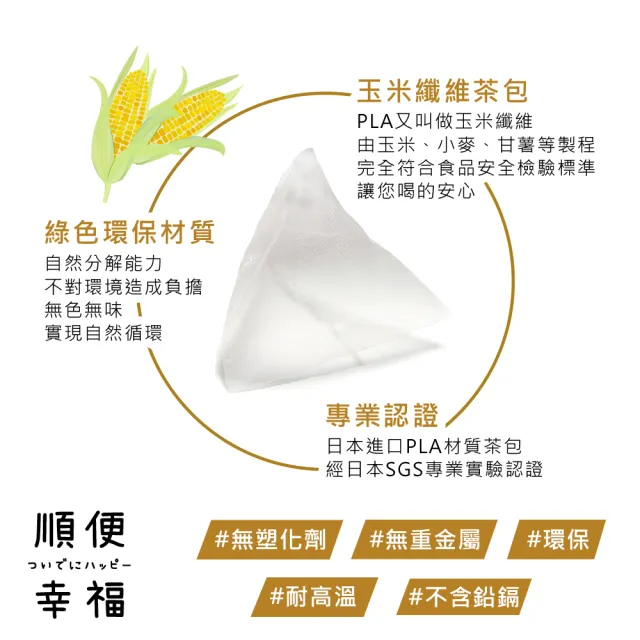 【順便幸福】黃金蕎麥+金萱烏龍+果香綠茶3袋/盒-共1盒(蕎麥 烏龍 綠茶)