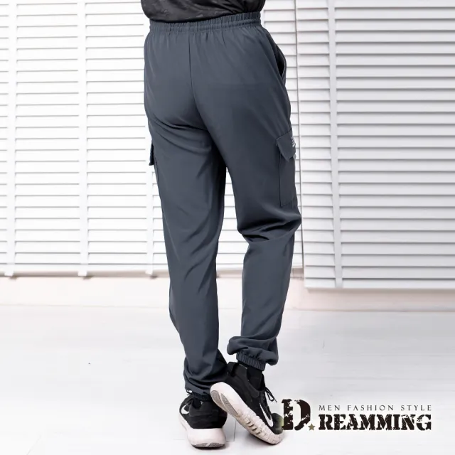 【Dreamming】輕薄速乾機能休閒工裝長褲 涼感 反光 運動(共三色)