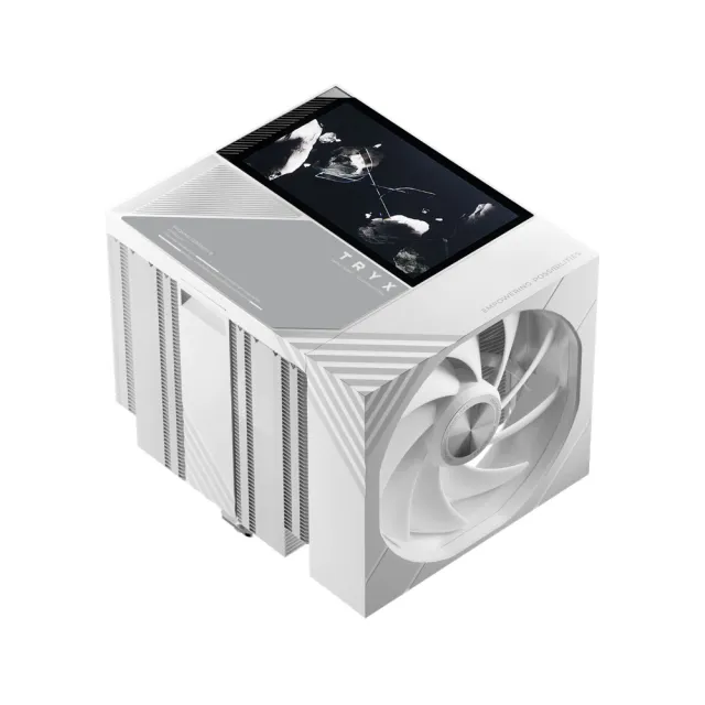 【TRYX】TURRIS 5吋液晶 CPU散熱器 (雙塔雙扇/TDP280W/無孔回流焊/6年保/靜音/風扇快拆滑軌)