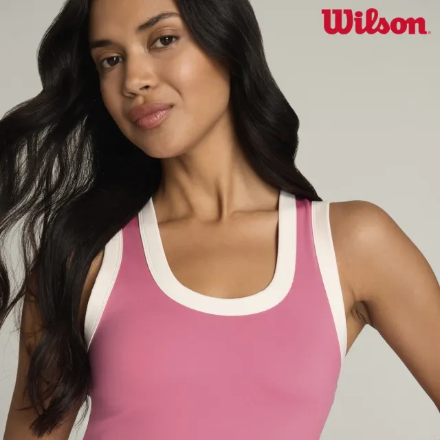 【WILSON】Contrast Scoop Neck Dress Chateau Pink 女款 服飾 連身裙 粉紅色 WE00071P051001